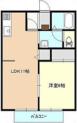 マロニエ 1LDKの間取図画像