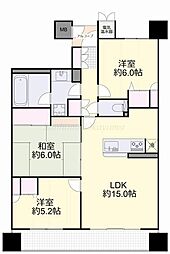 エンヴィーズライフ岡山大雲寺前 3LDKの間取図画像