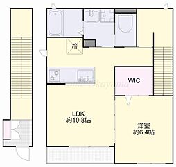 メゾンルミエール 1LDKの間取図画像