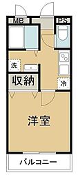 ラ・フォーレ24 1Kの間取図画像