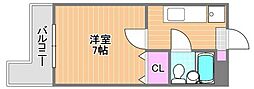 ジュネス南方 1Kの間取図画像