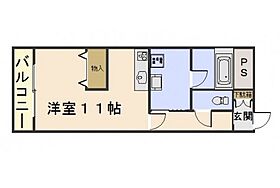 岡山県岡山市中区平井5丁目（賃貸マンション1R・2階・27.00㎡） その2