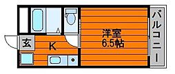 チュリス幸町マンション 1Kの間取図画像