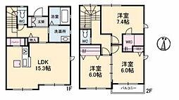 KOC津島福居B 3LDKの間取図画像