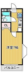 フロム24 1Kの間取図画像