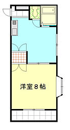 シークハウスコーポ 1DKの間取図画像