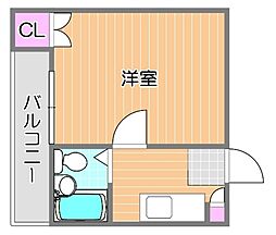 サンコートIMA 1Kの間取図画像