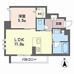 アイ・ヴィラ 1LDKの間取図画像