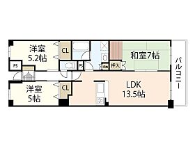 岡山県岡山市中区門田本町3丁目（賃貸マンション3LDK・1階・72.22㎡） その2