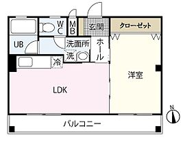 岡山県岡山市北区厚生町2丁目（賃貸マンション1LDK・4階・40.00㎡） その2