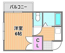 岡山県岡山市北区南方4丁目（賃貸マンション1K・3階・19.34㎡） その2