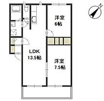 岡山県岡山市北区西崎2丁目（賃貸アパート2LDK・1階・57.13㎡） その2