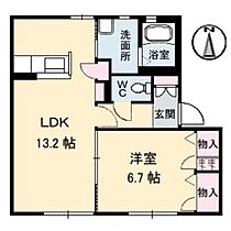 岡山県岡山市中区土田（賃貸アパート1LDK・2階・47.07㎡） その2