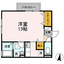 岡山県岡山市南区泉田2丁目（賃貸アパート1R・2階・32.60㎡） その2