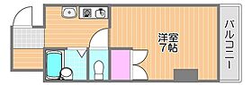 岡山県岡山市北区富田町1丁目（賃貸マンション1K・3階・25.10㎡） その2