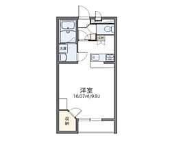 岡山県岡山市北区北方1丁目（賃貸アパート1R・1階・31.05㎡） その2