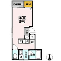 岡山県岡山市北区富田町2丁目（賃貸マンション1R・5階・24.50㎡） その2