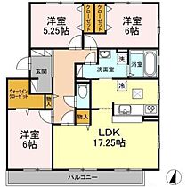 岡山県倉敷市中庄（賃貸アパート3LDK・1階・85.86㎡） その2