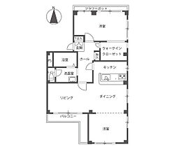 岡山県岡山市北区伊福町3丁目（賃貸マンション2LDK・3階・77.87㎡） その2