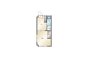 岡山県岡山市北区野田屋町2丁目（賃貸マンション1DK・2階・24.60㎡） その2