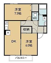 岡山県倉敷市徳芳（賃貸アパート2LDK・1階・52.80㎡） その2