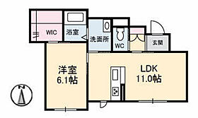 岡山県岡山市北区西崎2丁目（賃貸マンション1LDK・1階・43.55㎡） その2