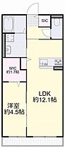 岡山県岡山市北区楢津（賃貸アパート1LDK・1階・41.02㎡） その2