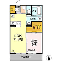 岡山県岡山市北区野田3丁目（賃貸アパート1LDK・2階・45.04㎡） その2