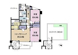 ナイスステージ田園調布南 2LDKの間取図画像