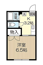 レガーリオ双葉ケ丘 1Kの間取図画像