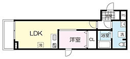 仙台市青葉区堤町3丁目アパート 1LDKの間取図画像