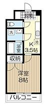 ファミーユ小松島 208 ｜ 宮城県仙台市青葉区小松島2丁目2番地13号（賃貸マンション1K・2階・27.13㎡） その2