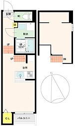 Plumeriaセンダイ 1Kの間取図画像