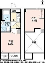M'sstyle 1Kの間取図画像