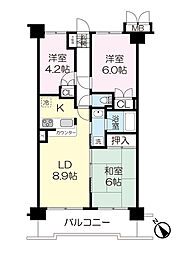 NICEURBAN泉中央 3LDKの間取図画像