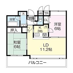 syoジャンヌ・マリー泉 2LDKの間取図画像