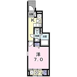 メゾン燕沢 1Kの間取図画像
