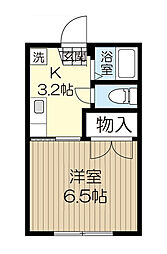 レガーリオ双葉ケ丘 1Kの間取図画像