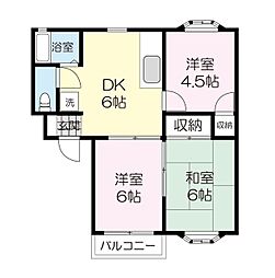 アメニティープラザ 3DKの間取図画像
