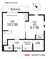 神奈川県横浜市神奈川区松見町3丁目（賃貸アパート1LDK・2階・39.19㎡） その2