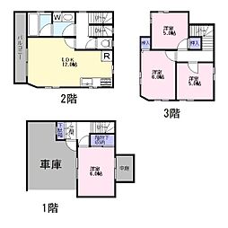 京急本線 上大岡駅 バス4分 日野公園墓地入口下車 徒歩8分の賃貸一戸建て 2階4LDKの間取り