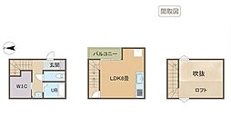 グロワール ワンルームの間取図画像