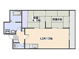 エステートY 2LDKの間取図画像