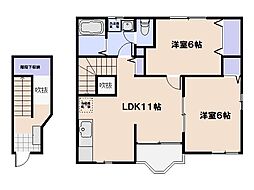 ラ・ティェラ 2LDKの間取図画像