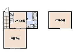 CASACOZY 1DKの間取図画像