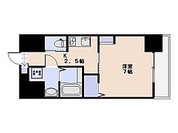 廿日市市新宮1丁目マンション 1Kの間取図画像