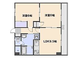 FORWEST千同 2LDKの間取図画像