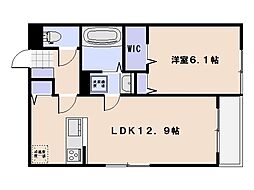 アーバン長尾 1LDKの間取図画像
