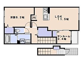 ベル　ソレイユ 203 ｜ 広島県廿日市市佐方7601（賃貸アパート1LDK・2階・50.96㎡） その2