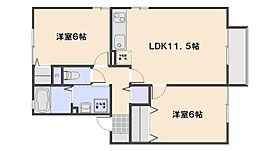 ファミール三筋　A棟 201 ｜ 広島県広島市佐伯区三筋１丁目8-28（賃貸アパート2LDK・2階・53.70㎡） その2